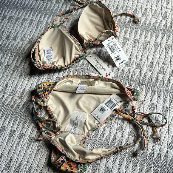 Shoshanna Swim Shoshanna Ring Triangle Bikini Top And Bikini Bottom Poshmark